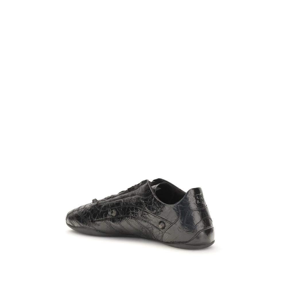Balenciaga Bos Taurus Black Leather Sneakers