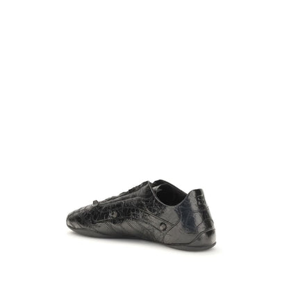 Balenciaga Bos Taurus Black Leather Sneakers