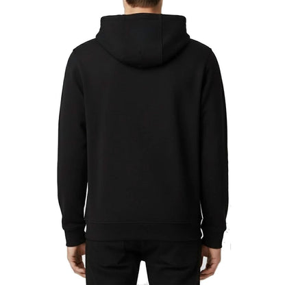 Sudadera con capucha negra de algodón Versace