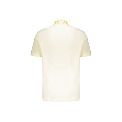 Polo de algodón bicolor de Versace