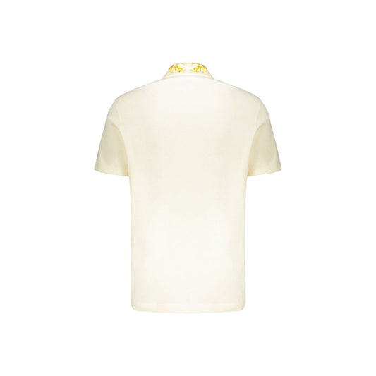 Polo de algodón bicolor de Versace