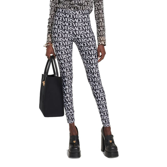 Leggings Versace negros de elastano