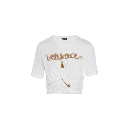 Camiseta Versace de algodón blanco
