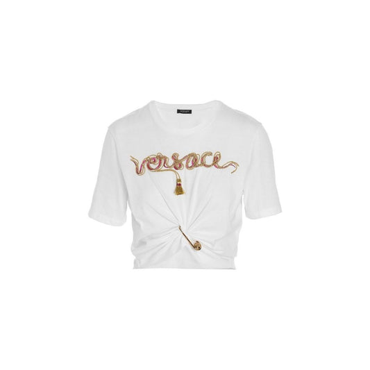 Camiseta Versace de algodón blanco