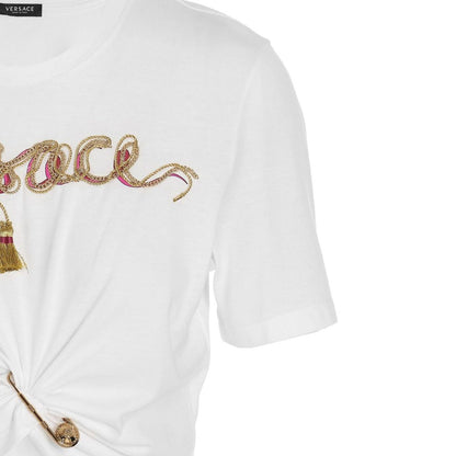 Camiseta Versace de algodón blanco