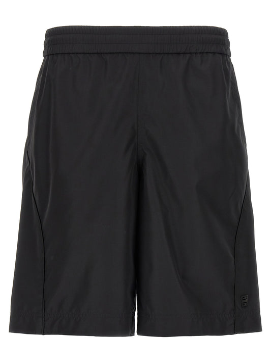 Givenchy Black Polyester Bermuda Shorts - Classic Style