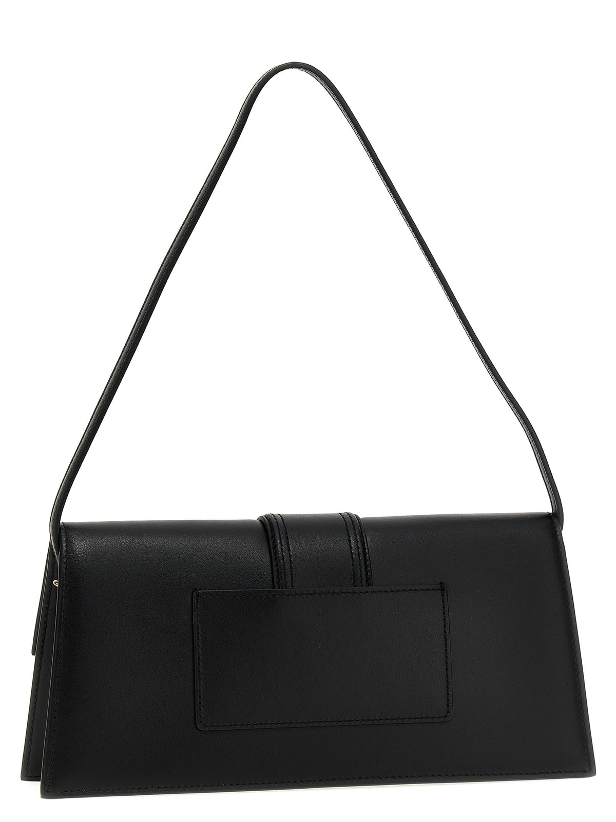 Sac à bandoulière en cuir noir Jacquemus modèle Le Bambino Long