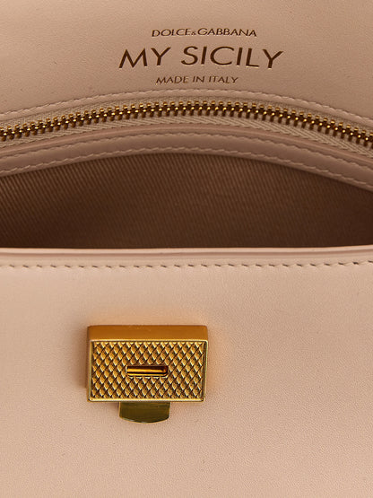 Sac à main Dolce & Gabbana en cuir de veau multicolore