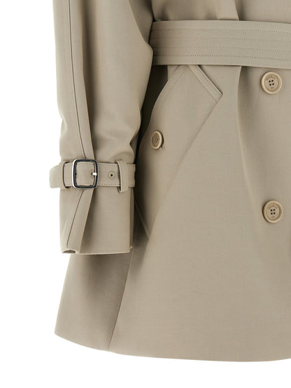 Abrigo de algodón beige Max Mara