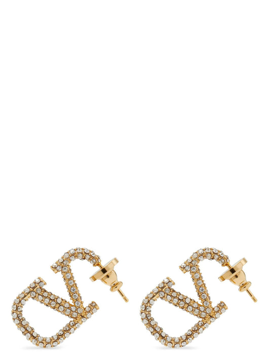 Pendientes Valentino Garavani de latón dorado