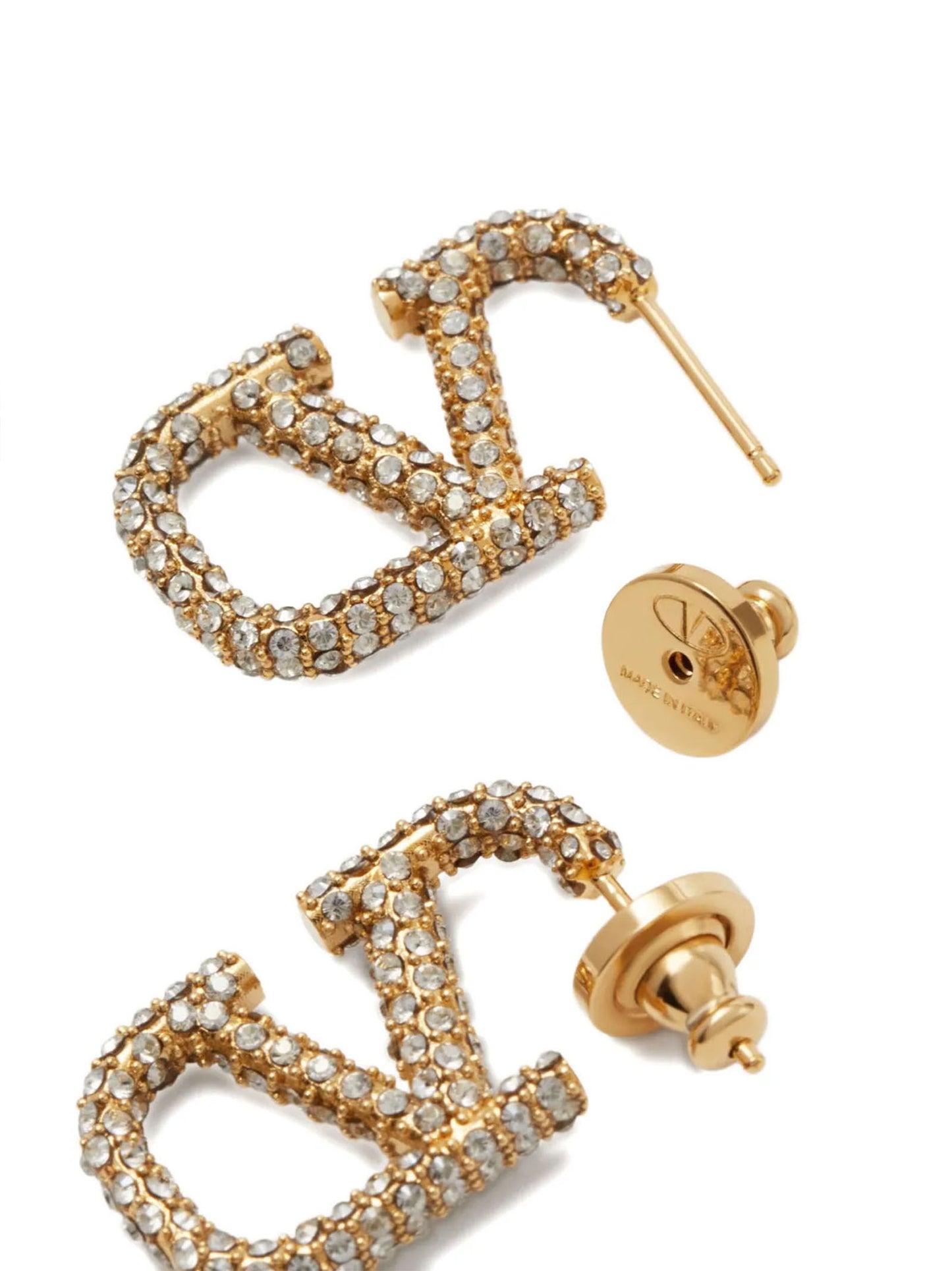 Pendientes Valentino Garavani de latón dorado