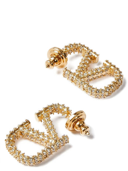 Pendientes Valentino Garavani de latón dorado