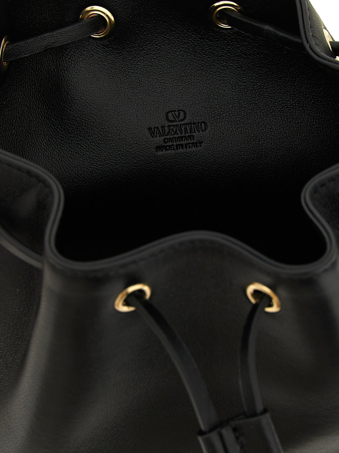Valentino Garavani Black Lambskin Shoulder Bag