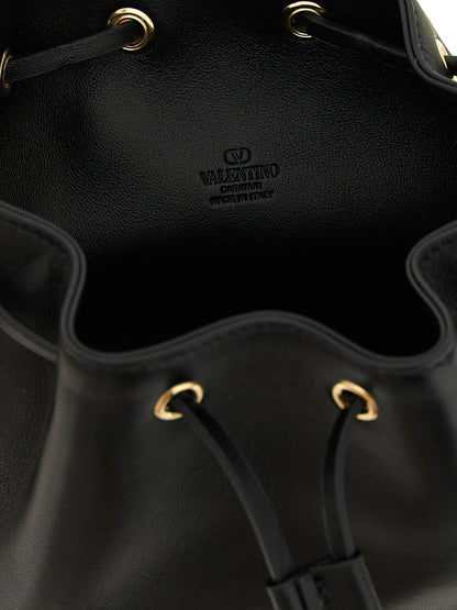 Valentino Garavani Black Lambskin Shoulder Bag