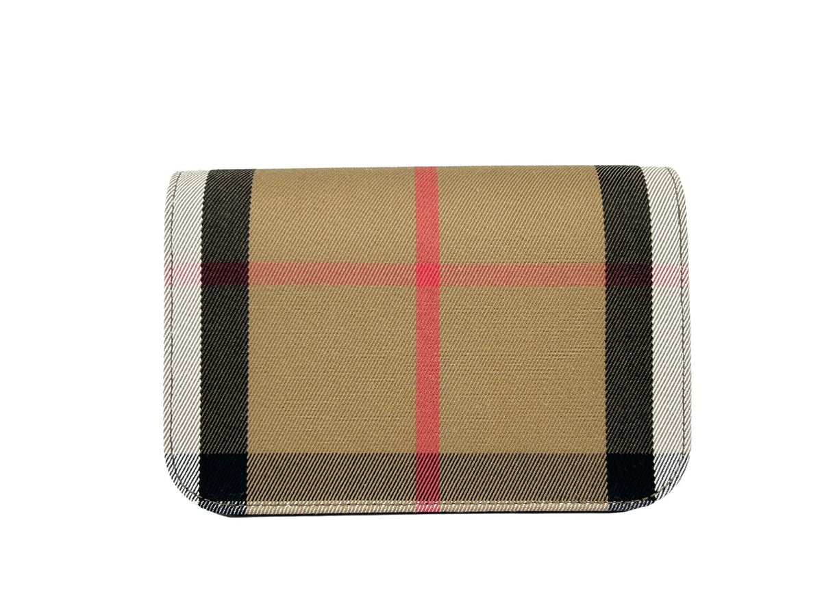 Burberry Petit Sac Bandoulière Madison En Cuir Imprimé Check