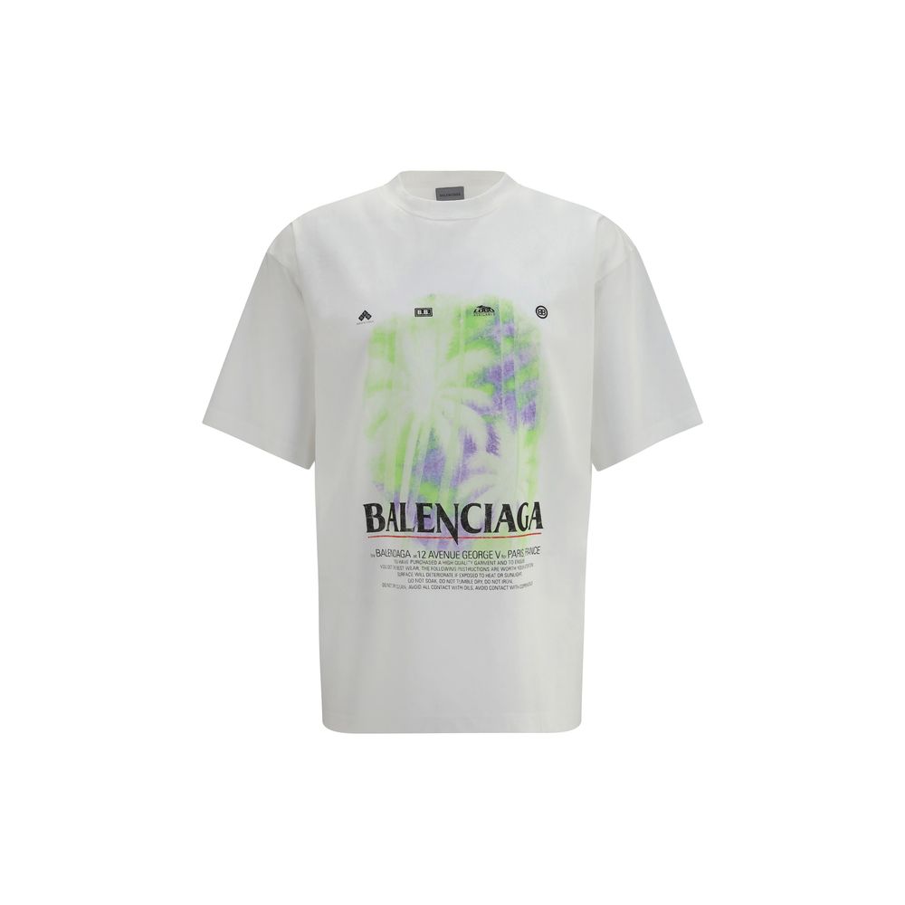 T-shirt Balenciaga en coton blanc Collection 2026