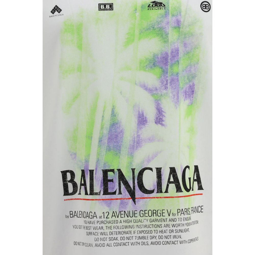 T-shirt Balenciaga en coton blanc Collection 2026
