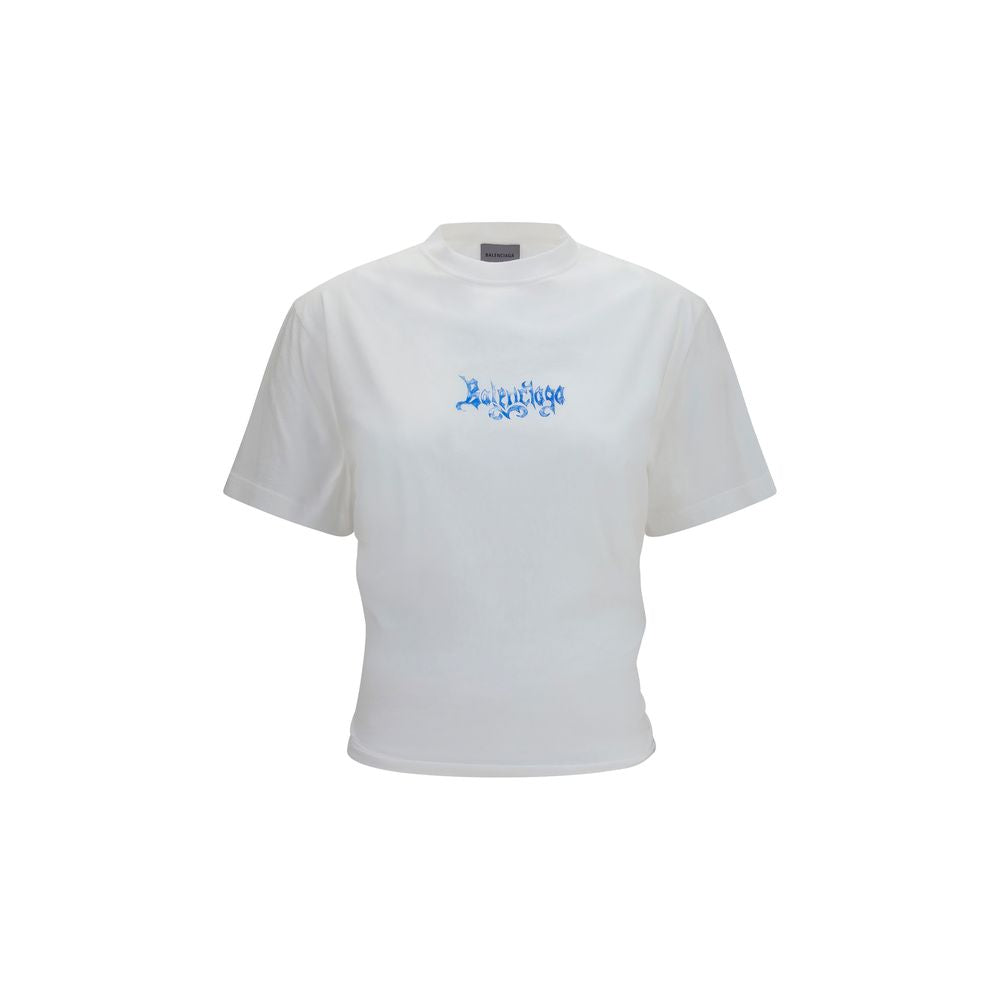 Camiseta de algodón blanca Balenciaga