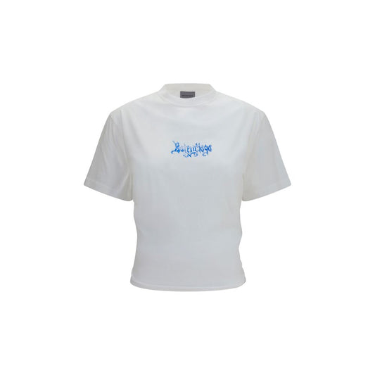 Camiseta de algodón blanca Balenciaga