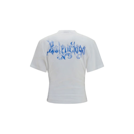 Camiseta de algodón blanca Balenciaga