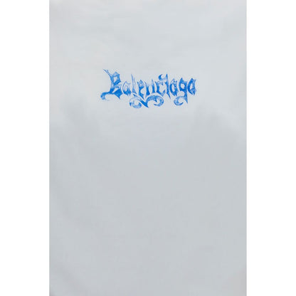 Camiseta de algodón blanca Balenciaga