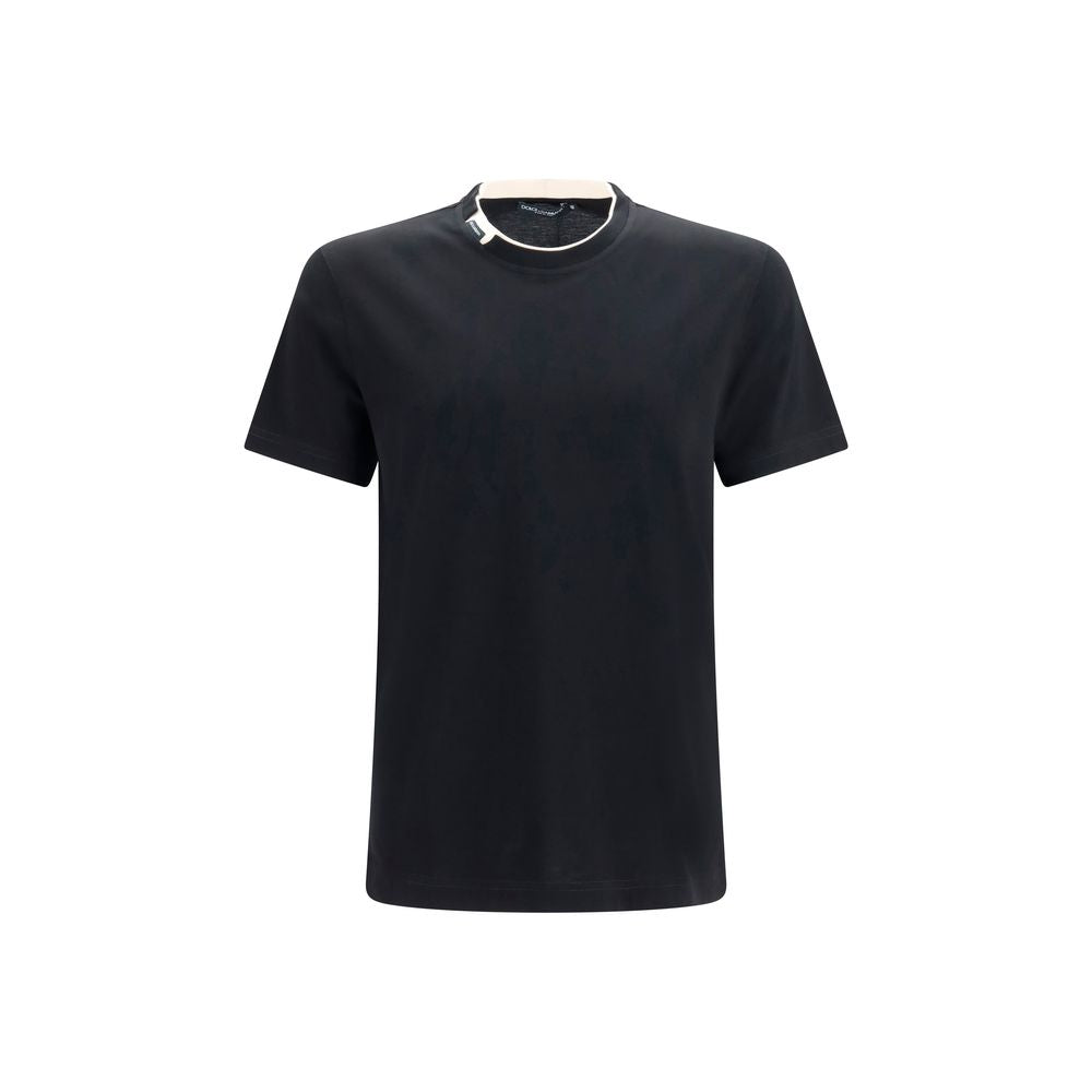 T-shirt Noir Classique Dolce & Gabbana en Coton