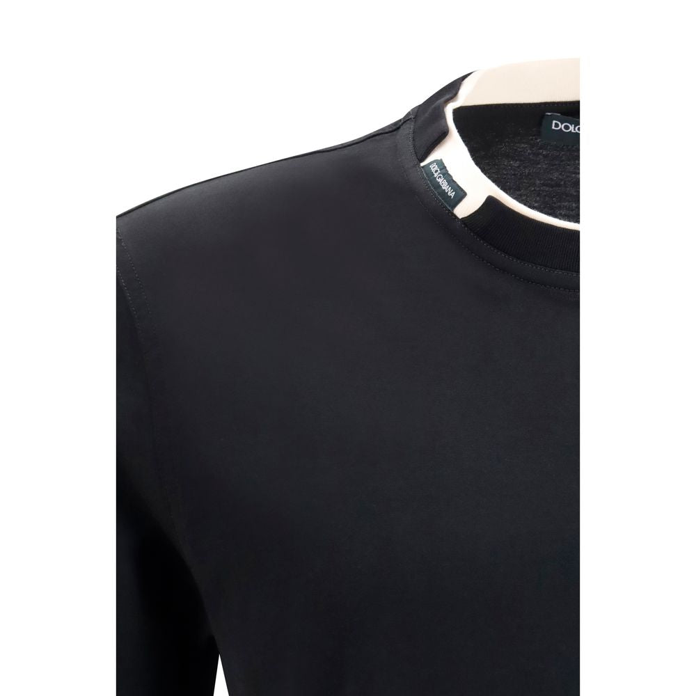 T-shirt Noir Classique Dolce & Gabbana en Coton
