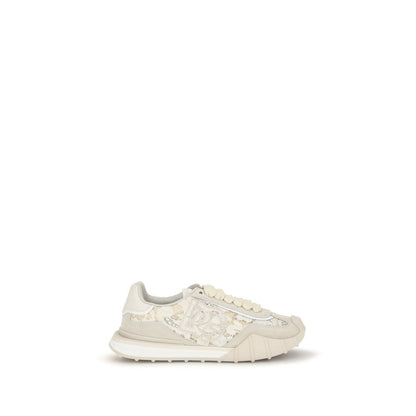 Baskets Bos Taurus en cuir de veau beige Dolce & Gabbana