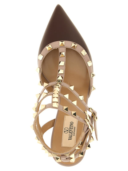 Zapatos de tacón medio Valentino Garavani de piel de cordero multicolor