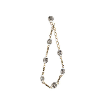 Collar de plata y latón de Versace