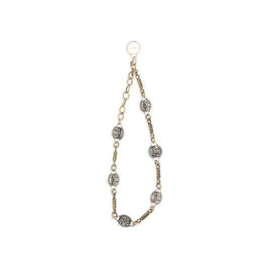 Collar de plata y latón de Versace