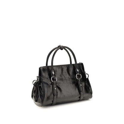 Bolso Miu Miu de piel de becerro negra Bos Taurus
