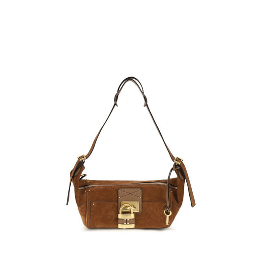 Bolso de hombro Chloé de piel de becerro marrón Bos Taurus