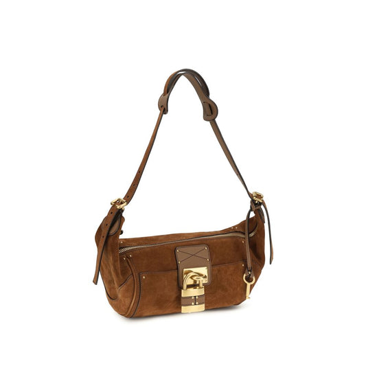 Bolso de hombro Chloé de piel de becerro marrón Bos Taurus
