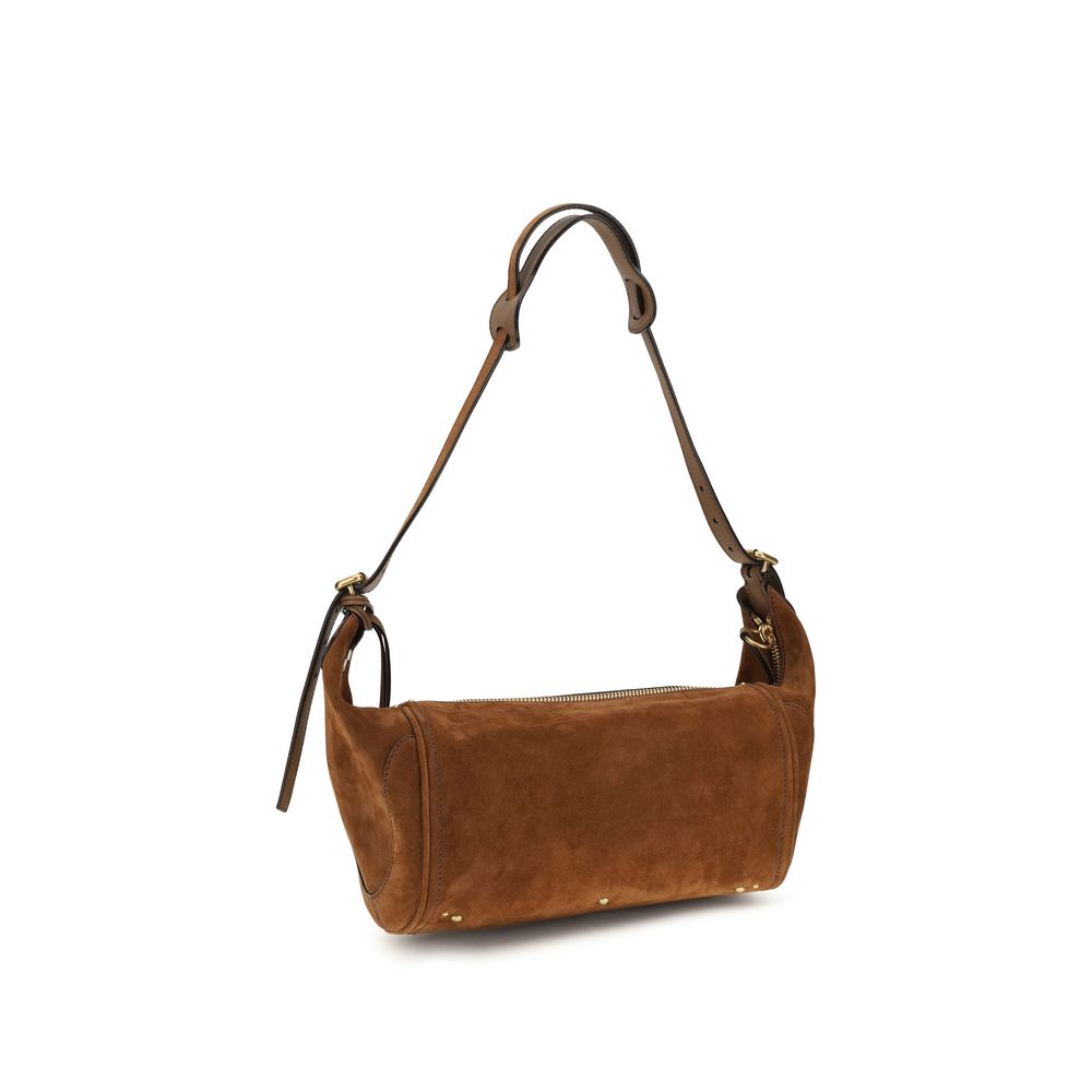 Bolso de hombro Chloé de piel de becerro marrón Bos Taurus