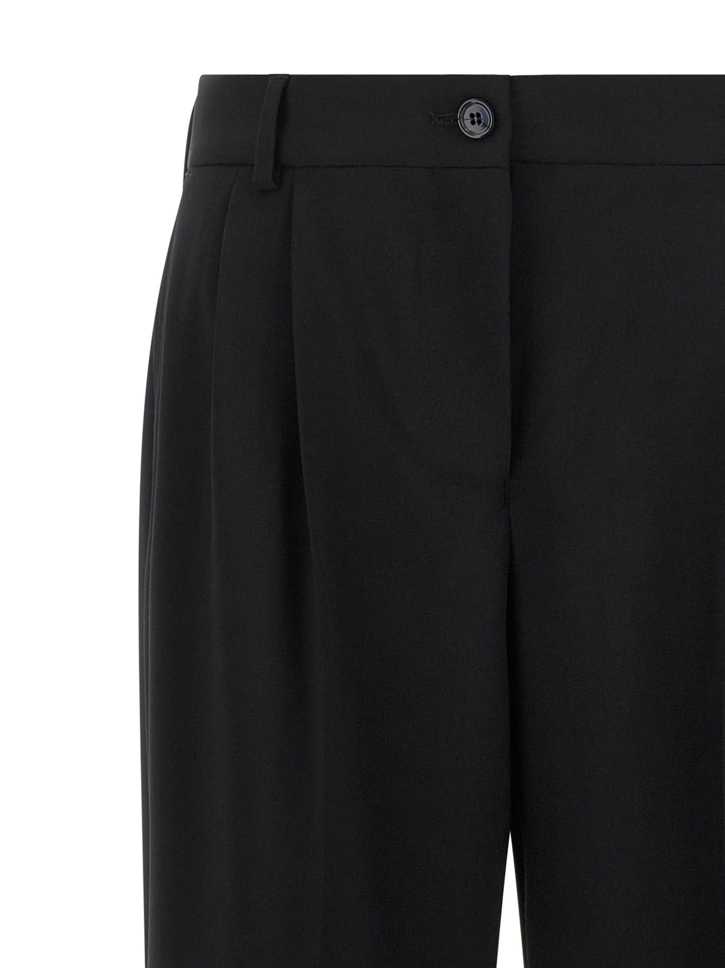 Pantalones casuales Dolce & Gabbana negros de lana virgen