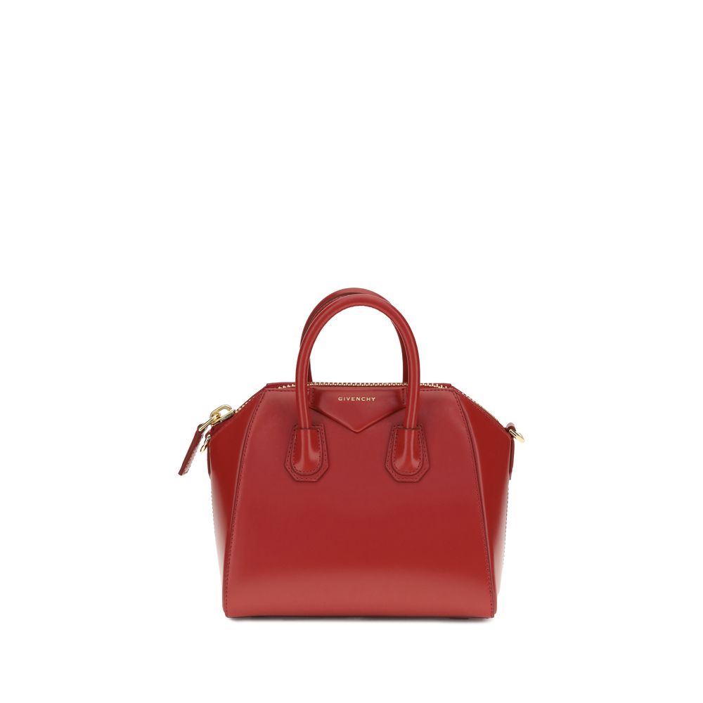 Givenchy Antigona Mini Red Bos Taurus Calfskin Bag