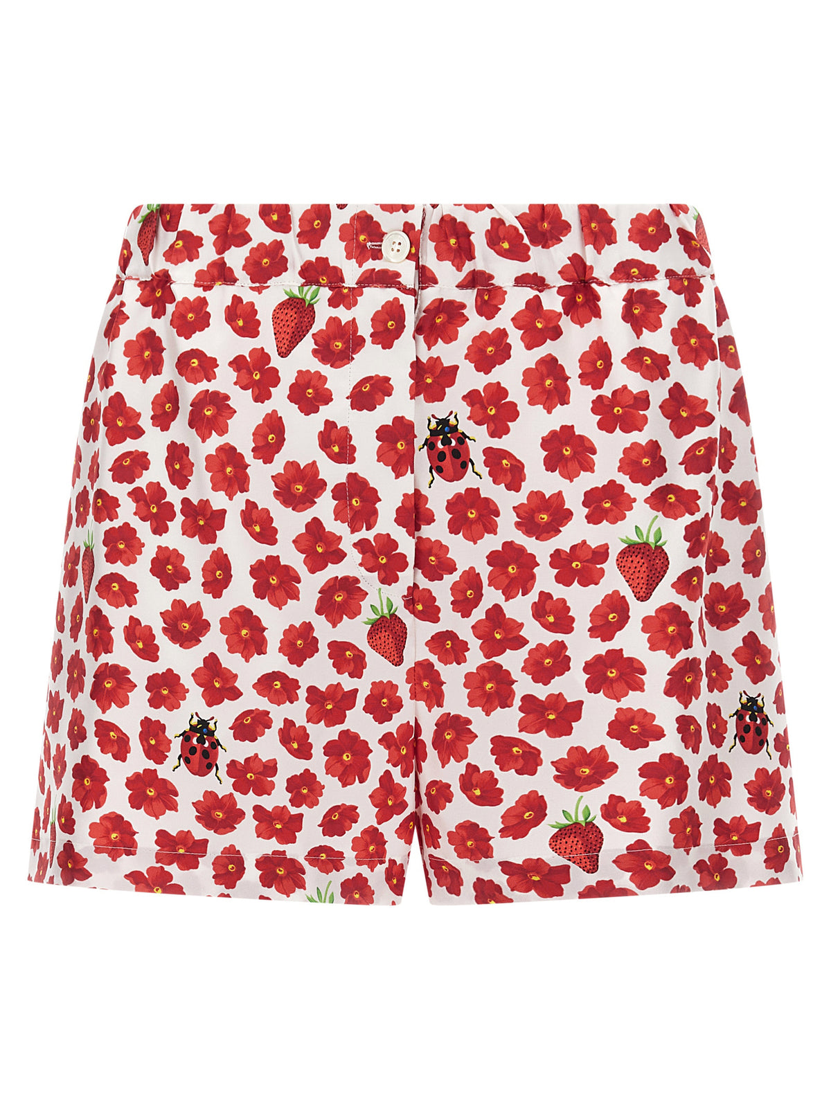 Bermuda Versace en Soie Multicolore - Style Décontracté Léger