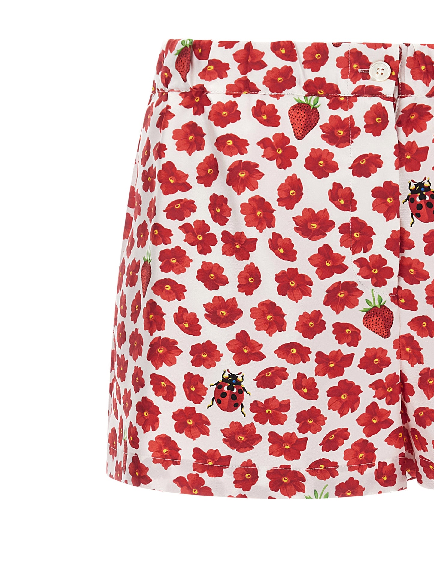 Bermuda Versace en Soie Multicolore - Style Décontracté Léger