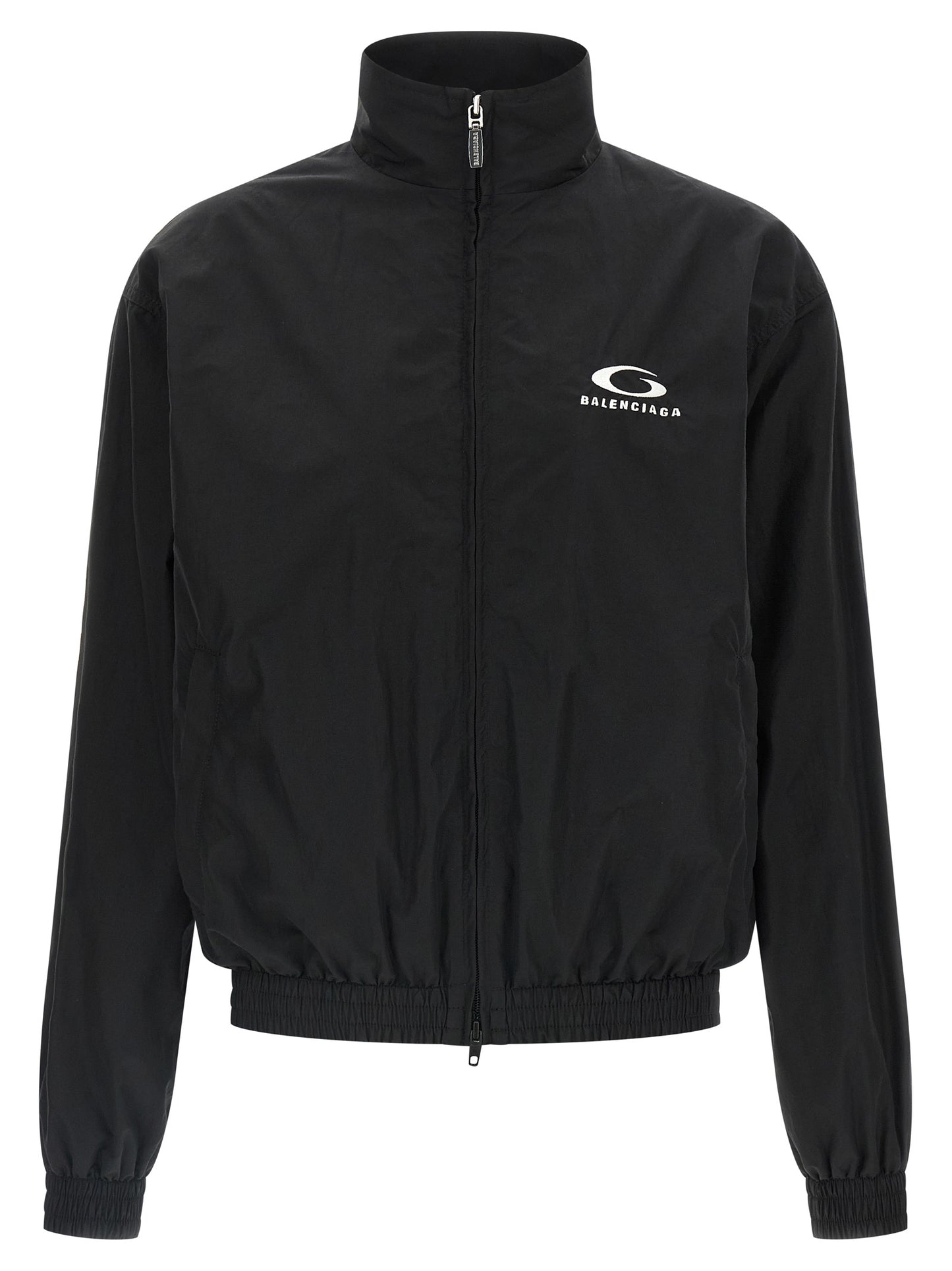 Veste Bomber en Coton Noir Balenciaga