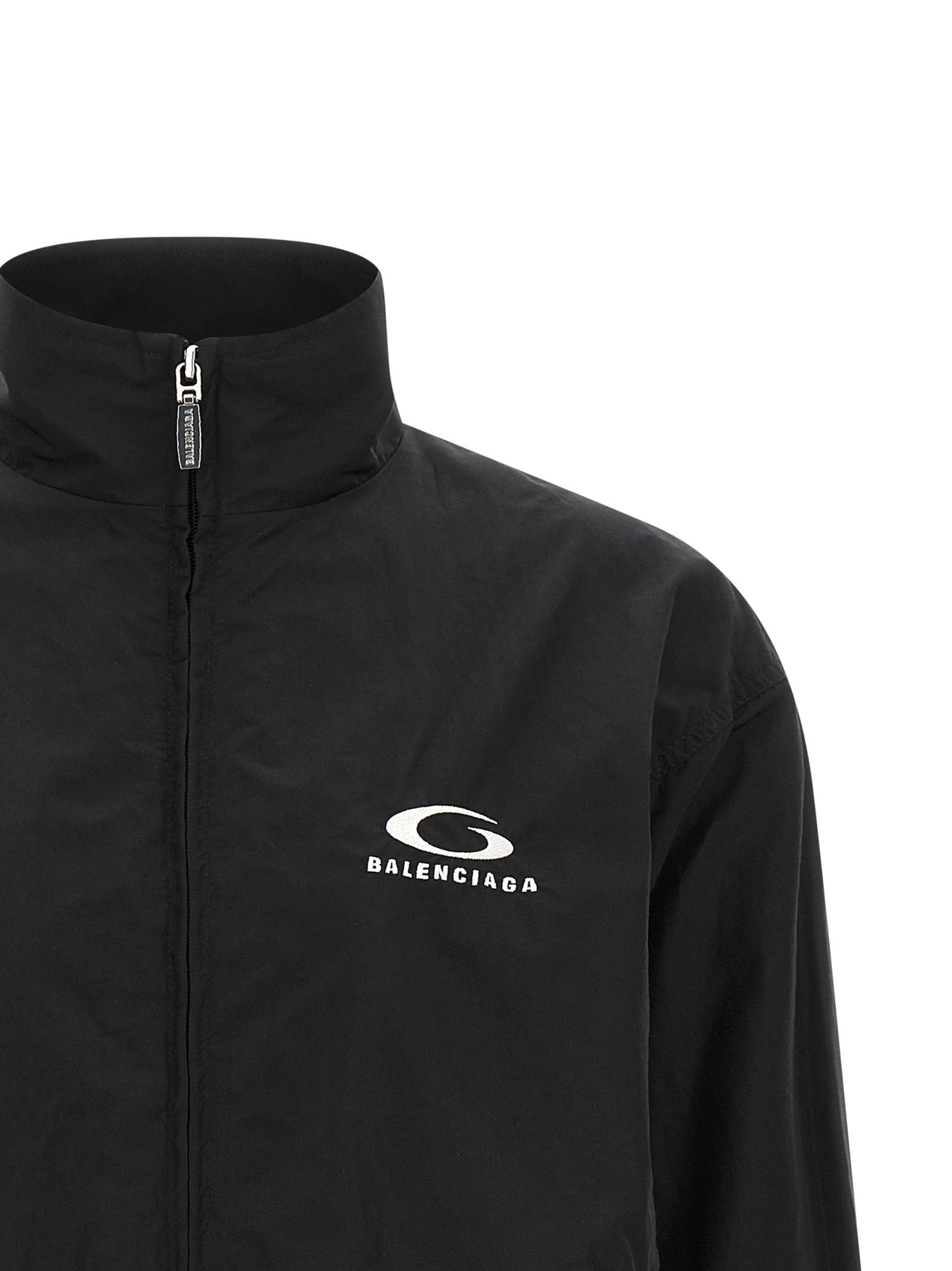 Veste Bomber en Coton Noir Balenciaga