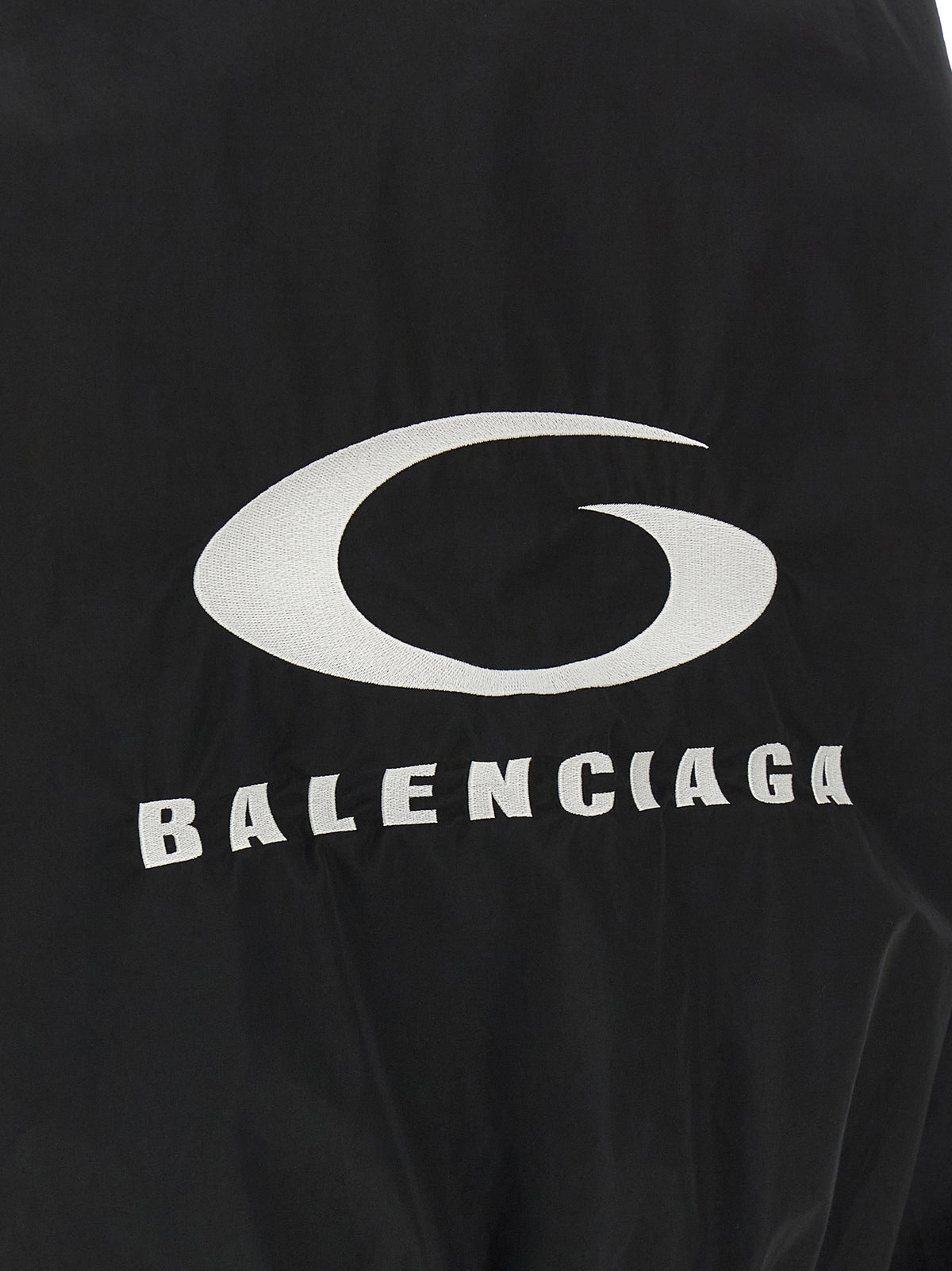 Veste Bomber en Coton Noir Balenciaga