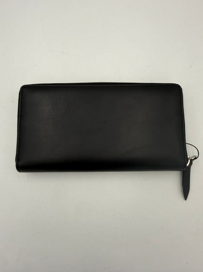 Gucci GUCCI Cartera Negra con Cierre de Cremallera y Logotipo Frontal en Relieve
