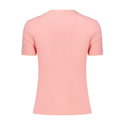 Camiseta de algodón rosa Guess para mujer