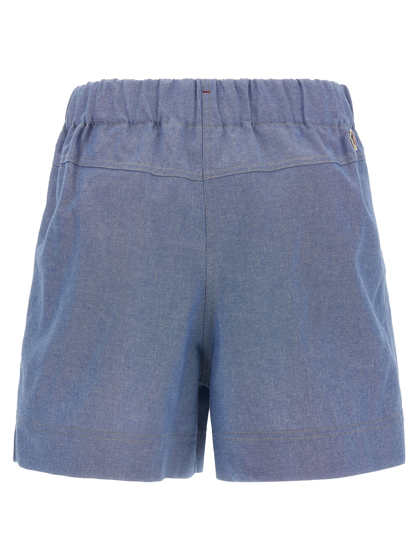 Short façon Bermuda Moncler Grenoble en Coton Bleu