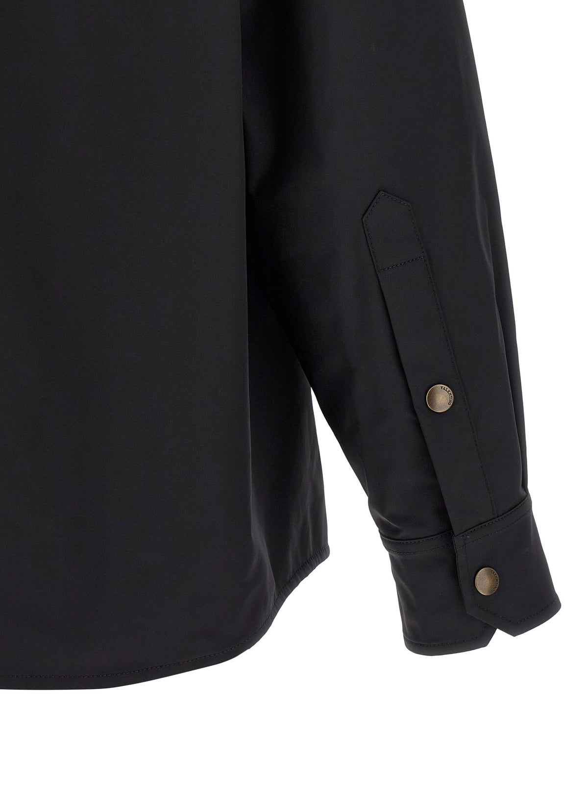 Valentino Garavani Chaqueta De Poliéster Negra Overshirt