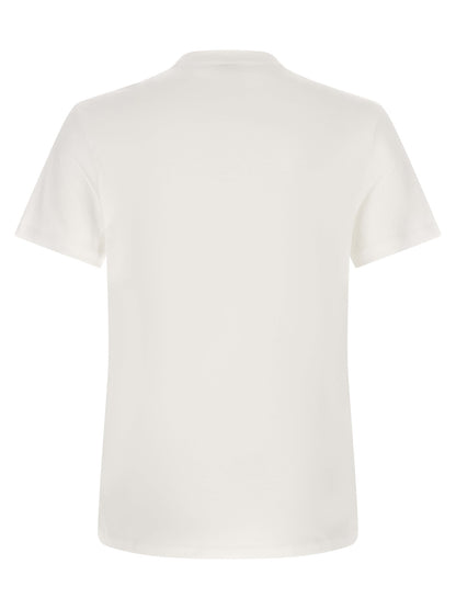 Camiseta Versace De Algodón Bicolor Con Cuello Redondo