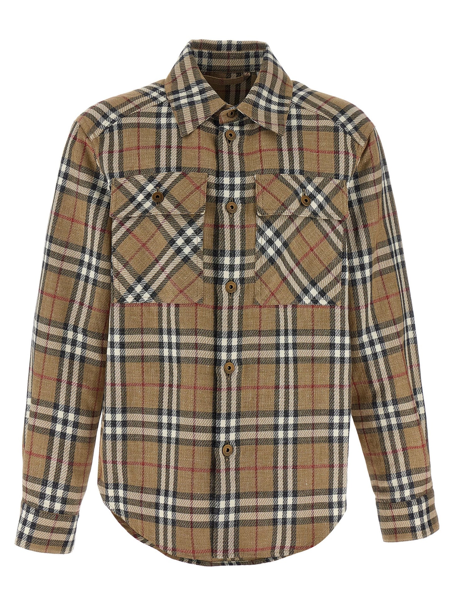 Burberry Chemisier Coton Marron - Tissu Léger Respirant