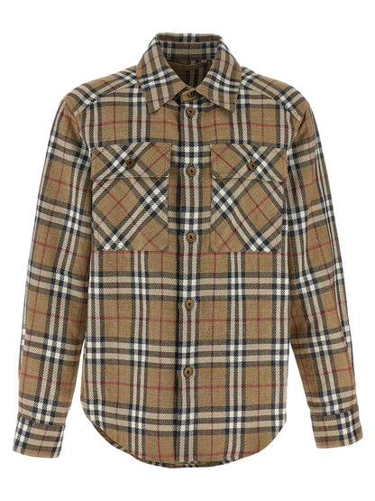 Burberry Chemisier Coton Marron - Tissu Léger Respirant