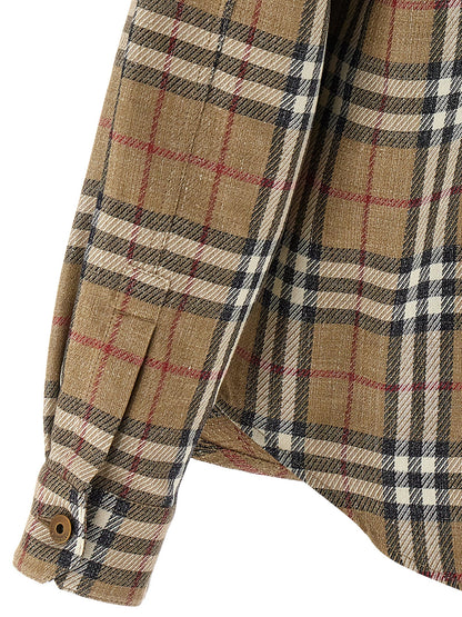 Burberry Chemisier Coton Marron - Tissu Léger Respirant